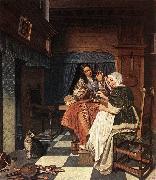 MAN, Cornelis de The Chess Players s Spain oil painting artist